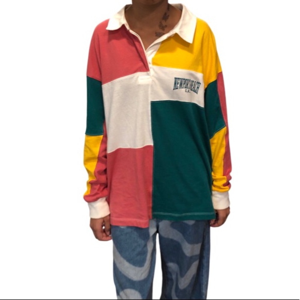 Forever 21 long sleeve multi colored shirt size small